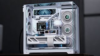 Lian Li O11 Vision Compact White Rtx 5080 Feat Ryzen 5 9800X3D Pure White Build