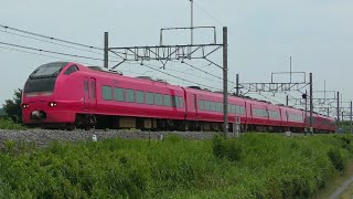 #080【JR東】E653系ニイU-107編成『長岡まつり大花火大会』往路 / 長岡花火臨が上野~長岡で運行! E653系新潟車 ハマナス色 が充当し8年ぶりに関東へ! (2026/08/02)