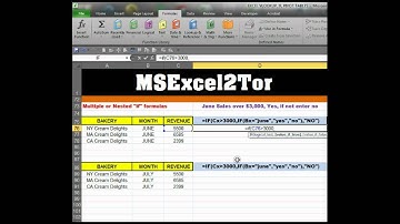 #1 Multiple or Nested IF Statements 2007 or 2010, Tutoring with brain cancer, 2TorMee, MSExcel2Tor