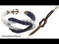 How to Make a Knotted Round Braid Anchor Bracelet
