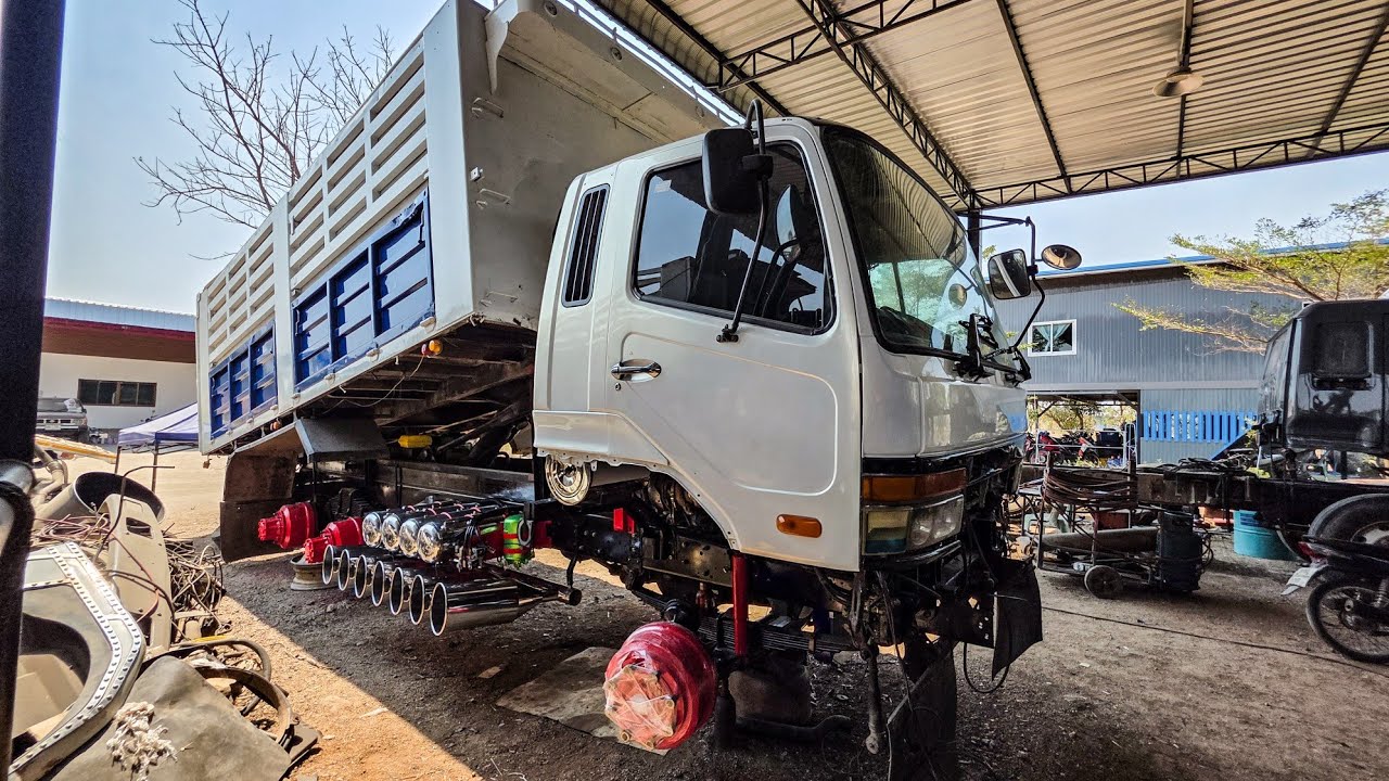 ช่างนนท์จับเอา6UZ1 ลูกเหล็ก 400ม้า วางในฟูโซ่628 และมาดูตัวละครลับ หกล้อโอเพ่น ที่กำลังปั้น