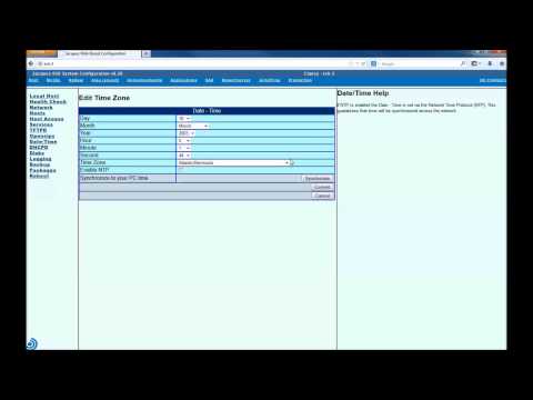 Configuration - How to set the time on a Jacques system controller