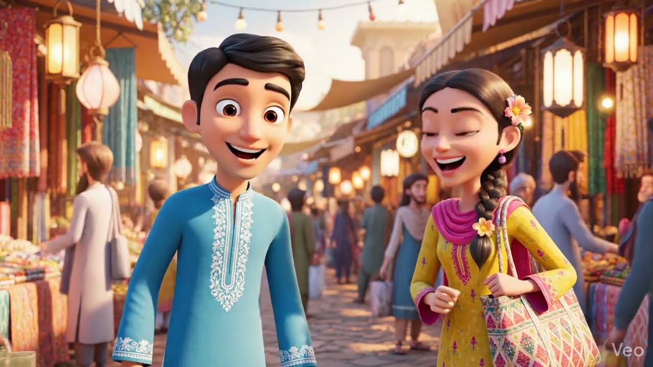 Exploring the Magic of the Local Market! 🏮✨ (Animated Journey)