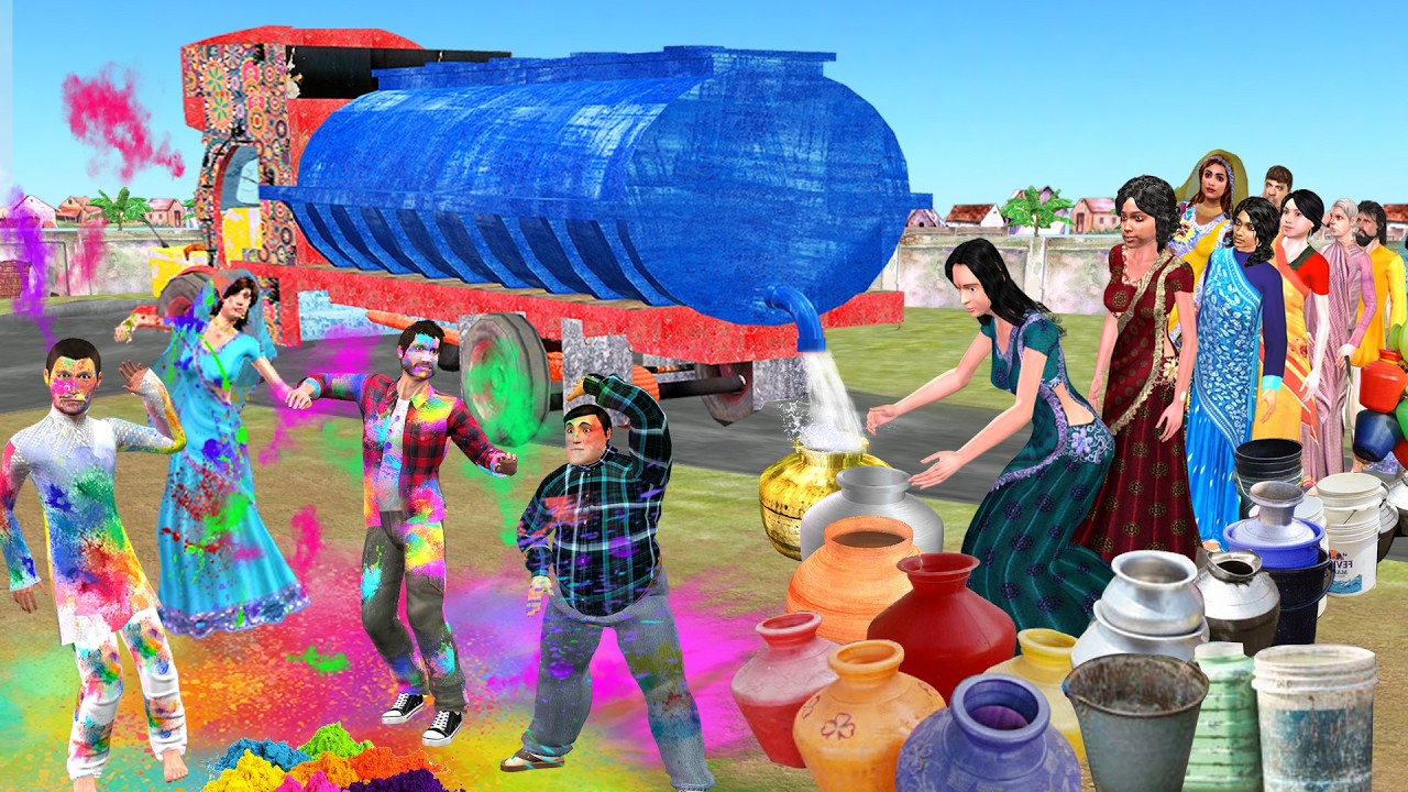 Holi Water Crisis Story | Rich vs Poor Emotional Moral Hindi Kahani