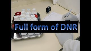 Full form of DNR
