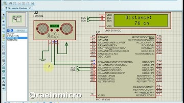 Ultrasonic Sensor HC-SR04 with PIC microcontroller and I2C LCD