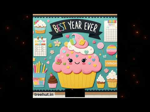 Cupcake, End of Year Bulletin Board Ideas, Best Year Ever - 4937