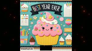 Cupcake, End of Year Bulletin Board Ideas, Best Year Ever - 4937