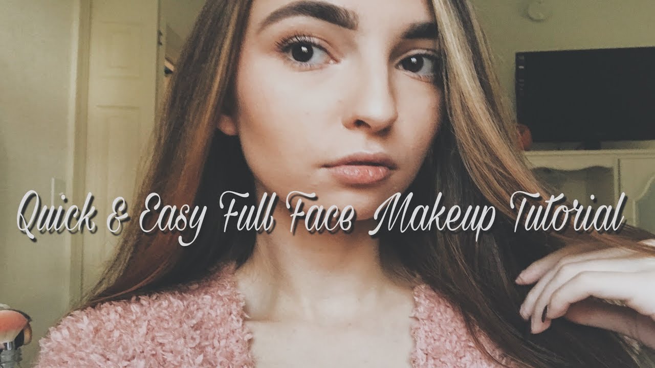 QUICK & EASY FULL FACE MAKEUP TUTORIAL | Heidi Carey - YouTube