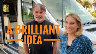 Uma ideia brilhante mesa extensivel para sua campervan