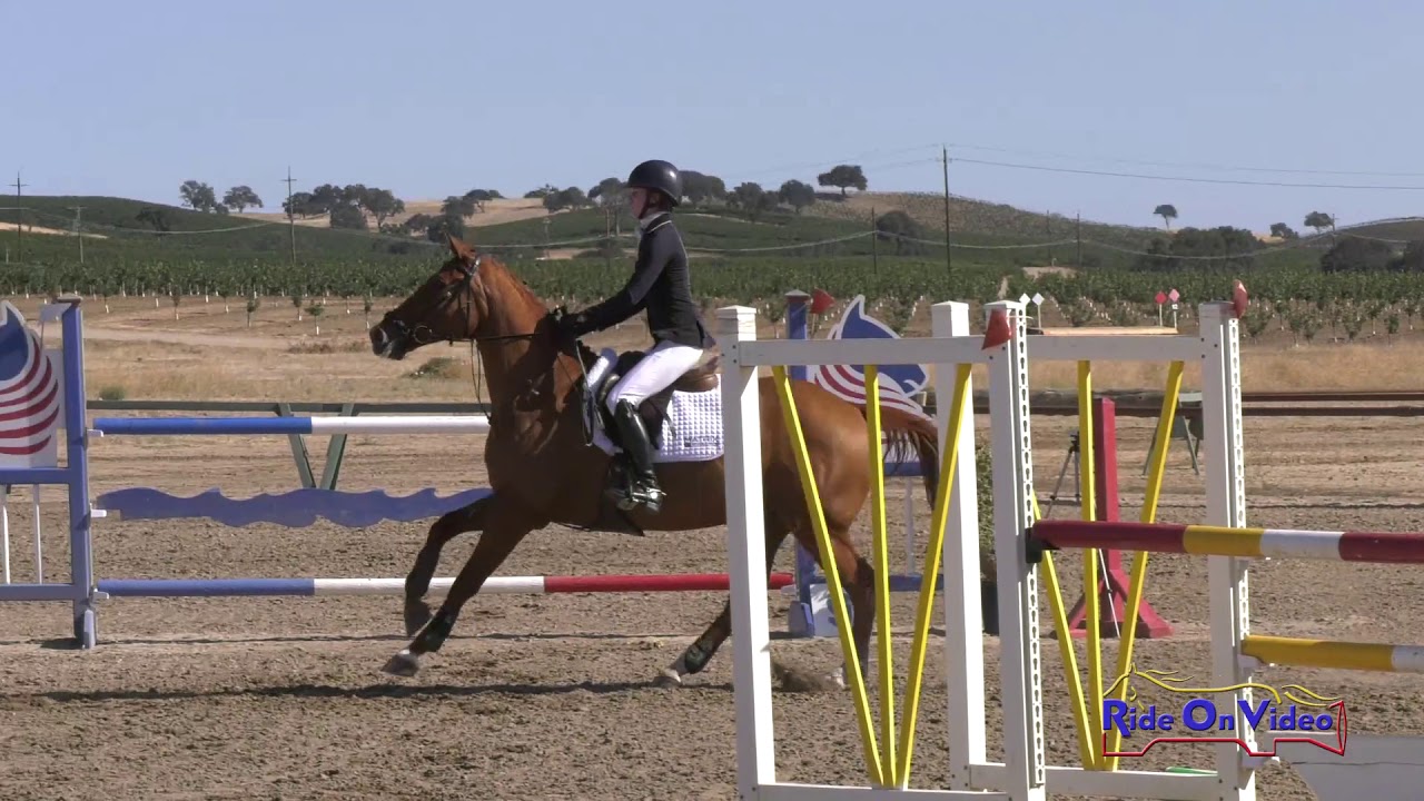 horseshoe bend 019S Helen Bouscaren on Paper Jam CCI3* Short Show Jumping Twin Rivers Ranch Sept. 2019