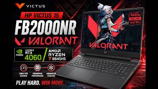 Valorant on RTX 4060 Laptop 🔥 HP Victus 15 FB2000NR | Ryzen 7 8845HS | Max FPS Gameplay Test