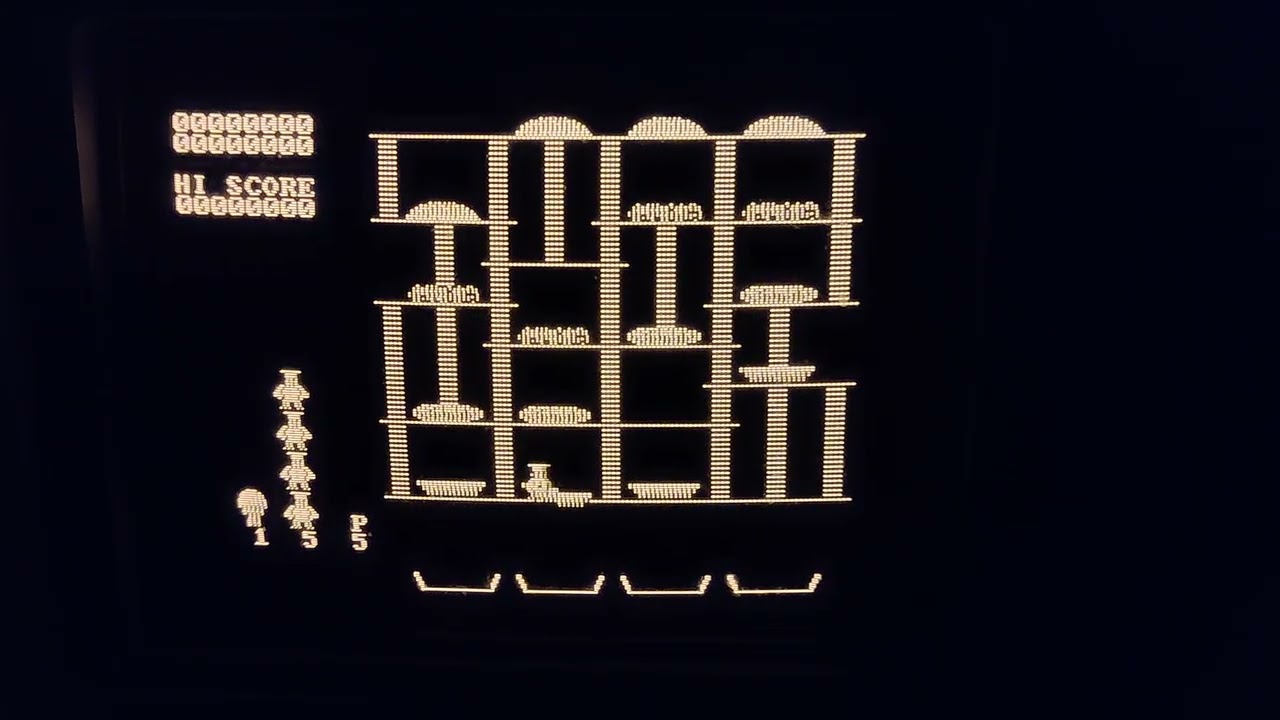 BurgerTime on IBM 5155 with CGA composite video