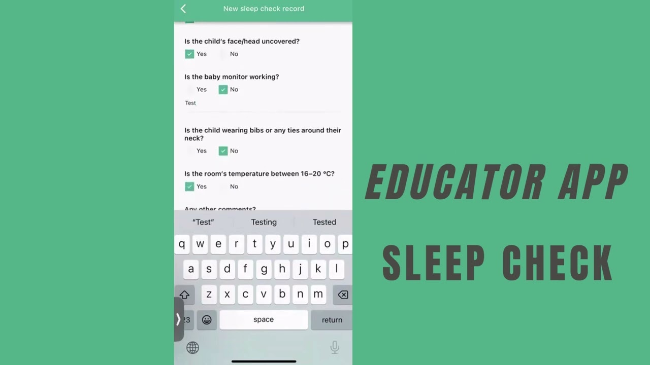 MOSAIC Explanation : Sleep Check
