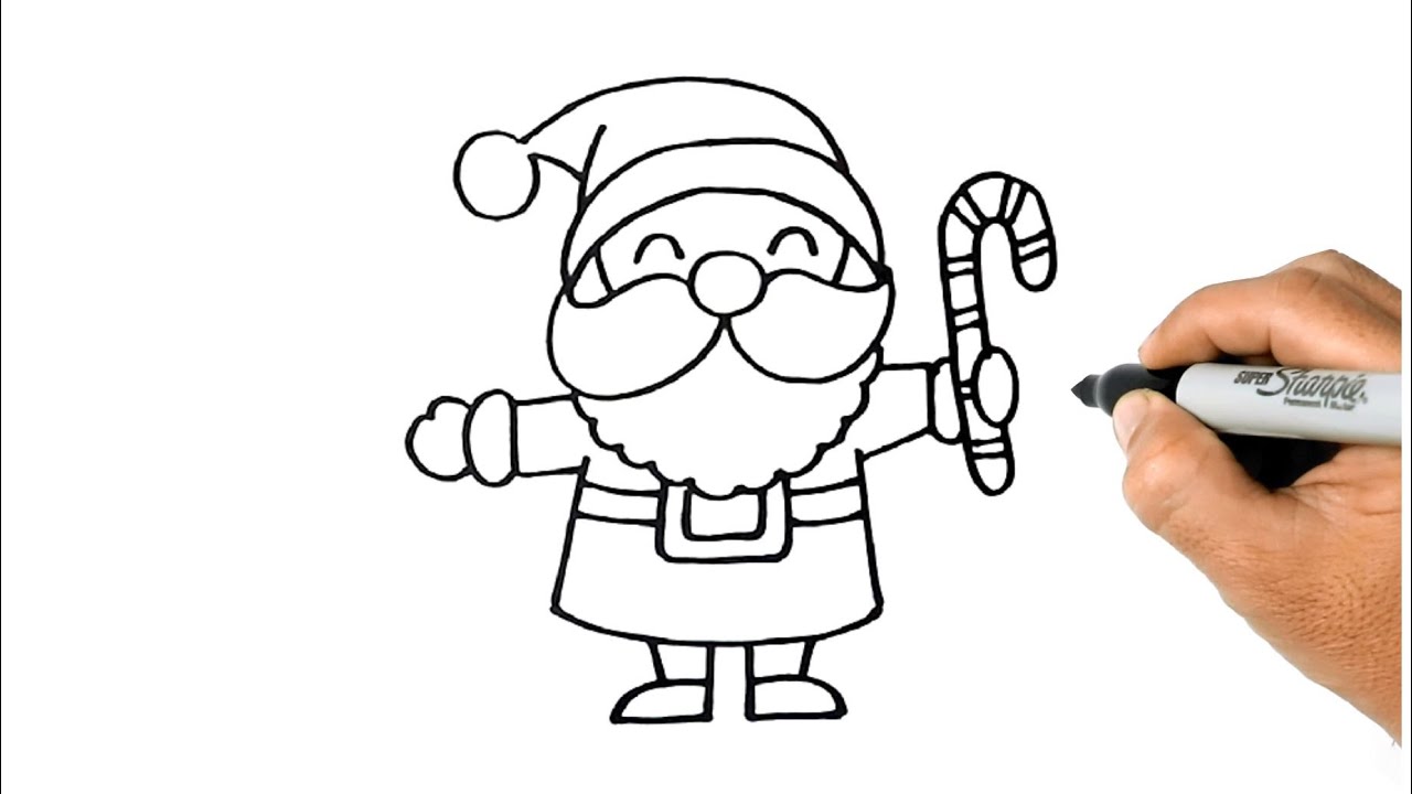 Como DESENHAR Papai Noel Fácil Passo a Passo - YouTube