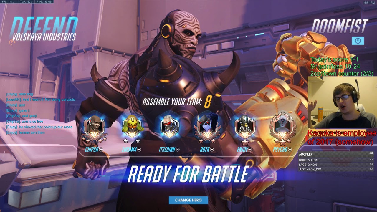 Overwatch Best Doomfist Pro Chipsa A.k.a Carry Potter