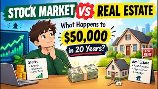 Real Estate vs Stock Market: What Happens to $50,000 in 20 Years Guide