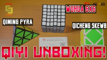 QiYi WuHua 6x6, QiCheng Skewb & QiMing Pyraminx Unboxing & First Impression