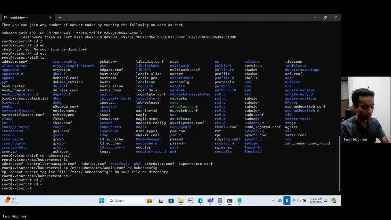 video 3   Setup kubernetes master node