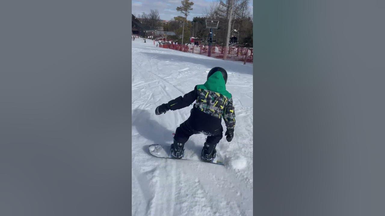 First time snowboarding YouTube