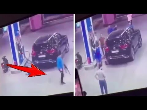 شاهد عامل يط لق الن ار على 3 عراقيين داخل محطة وقود ويقت لهم جميع ا في العراق
