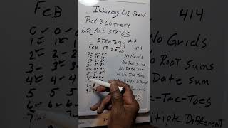 Pick 3 easy hits strategy numbe 3 Illinois evening draw 414 came in