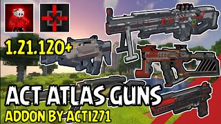 ACT ATLAS 3D Guns Modern Military Addon Showcase in Minecraft PE 1.21.120+ | Scopix Gaming screenshot 5