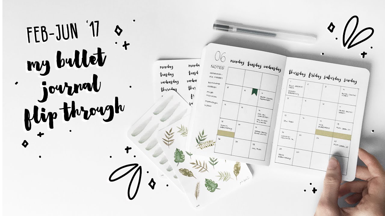 Bullet Journal Flip Through | February - June 2017