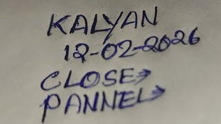 KALYAN CLOSE 🔥 12//02/2026 KALYAN CLOSE 🔥 ( EDUCATION PURPOSE ONLY)