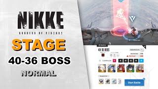 Stage 40-36 BOSS (Ziz) Normal Mode | Goddess of Victory: Nikke