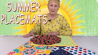 Placemat ideas | Summer Placemats | The Sewing Room Channel