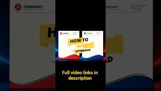 MS Word me Letterhead Design kaise banaye | Business Letterhead Tutorial