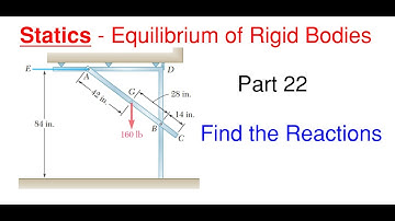 Find the Reactions for the Garage Door Supports – Static Equilibrium of Rigid Bodies Part 22