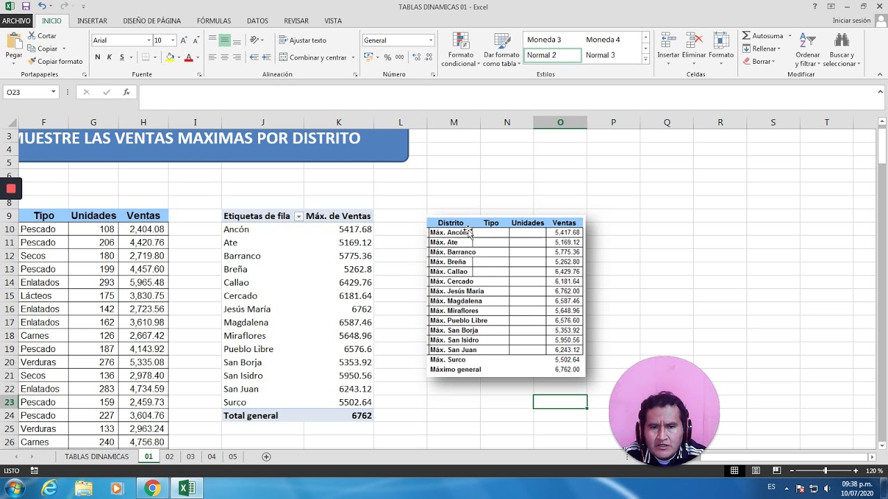 Como Crear O Disenar Un Dashboard Con Tablas Dinamicos En Excel Youtube
