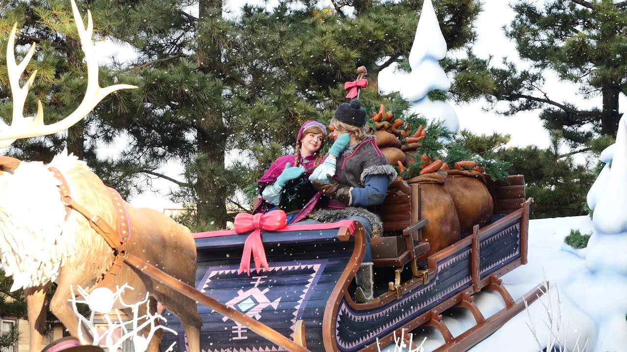 4K超高画質 アナとエルサのフローズンファンタジー 2016 フローズンファンタジーパレード Anna & Kristoff Version