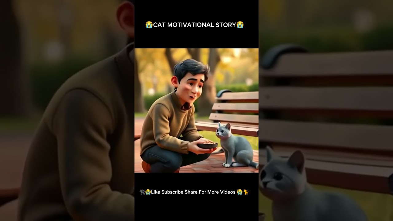 😭CAT MOTIVATIONAL STORY 😭 