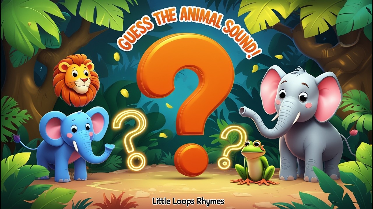 Guess The Wild Animals Sound! | Animal Rhymes for Kids | Little Loops ...