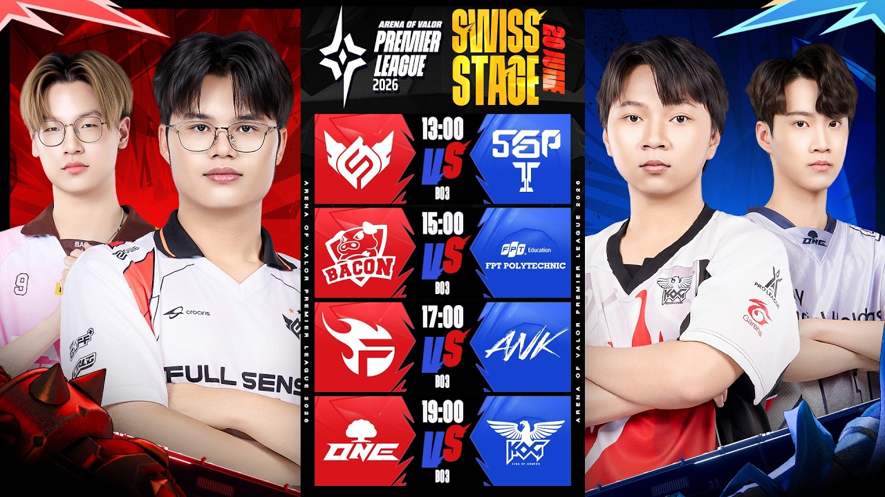 🔴𝐋𝐈𝐕𝐄 การแข่งขัน RoV นานาชาติ APL 2026 รอบ Swiss Stage วันที่ 3