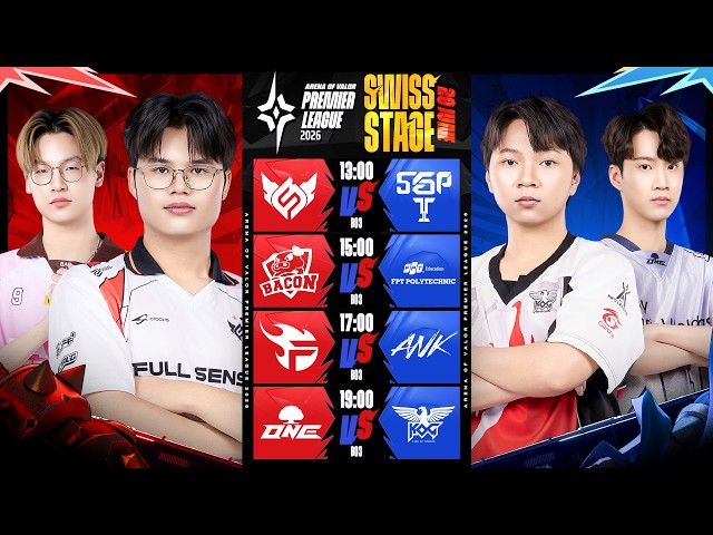 🔴𝐋𝐈𝐕𝐄 การแข่งขัน RoV นานาชาติ APL 2026 รอบ Swiss Stage วันที่ 3