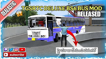 🎀❤️‍🔥 UPCOMING TGSRTC DELUXE BUS BS6 BUS MOD FOR BUS SIMULATOR INDONESIA|| HOW TO DOWNLOAD TSRTC 🔥🔥🔥