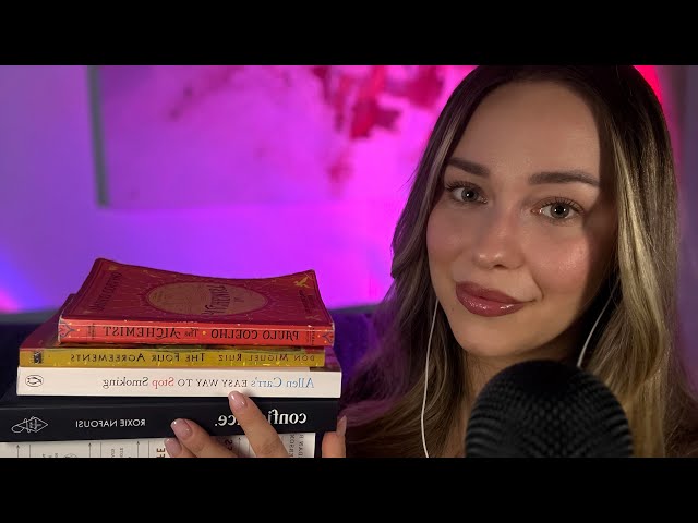 ASMR in Romanian 🇷🇴 | Whispering About My Books & Reading