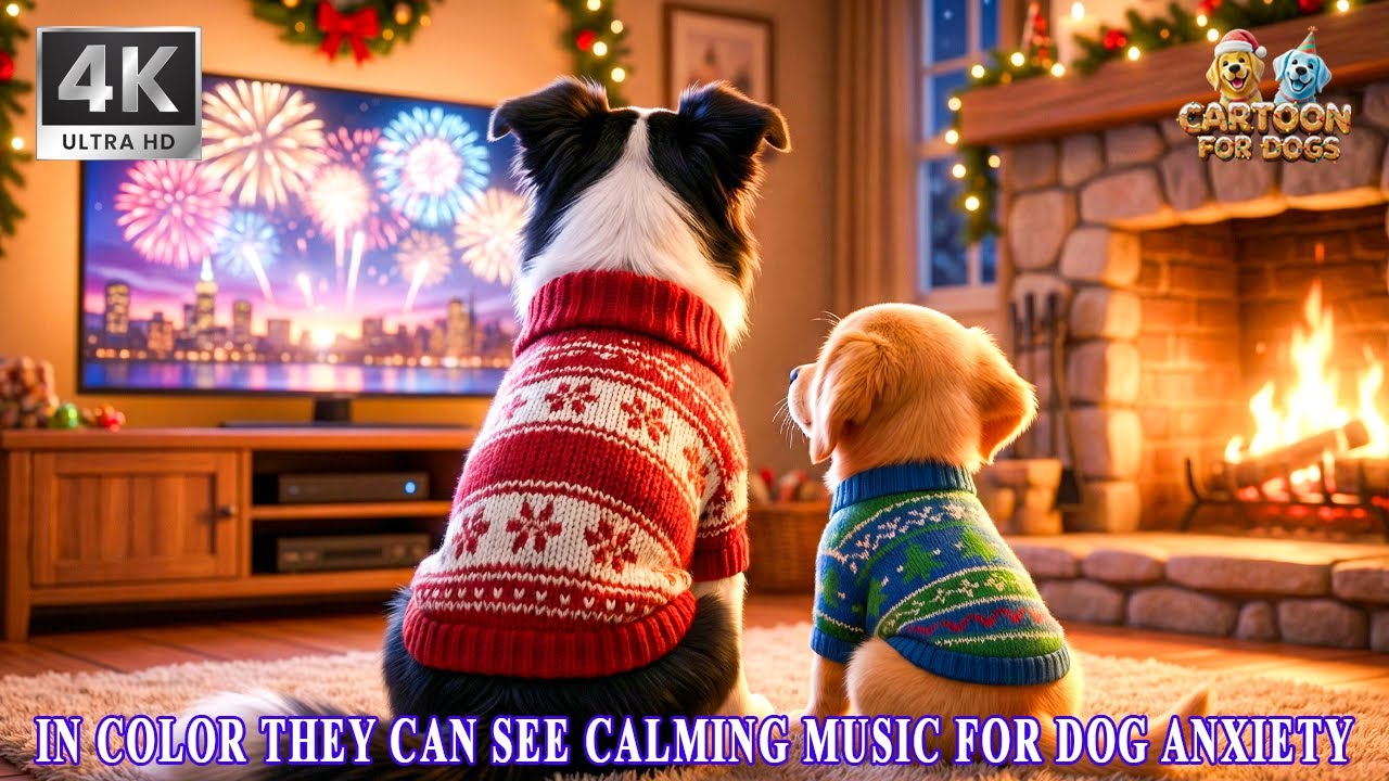 Dog TV for Home Alone Dogs 🐶 New Cartoon for Dogs 2026 | Healing Music with Dog Vision Colors 💤