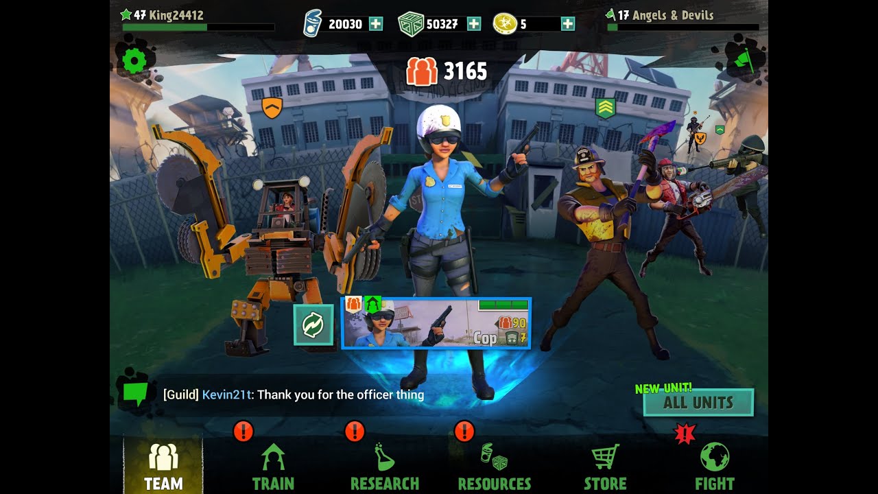 World Zombination "Cop" Official Youtuber Troop