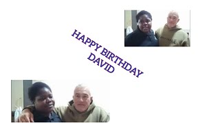 David Thought I had forgotten His Birthday, Happy birthday David. 