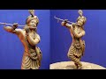 Mitti se krishna murti banana  lord krishna murti making with clay