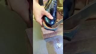 Hand made shoes manufacturing process #cobblers #shoes #handcraftedshoes #cuttingskills #handmade