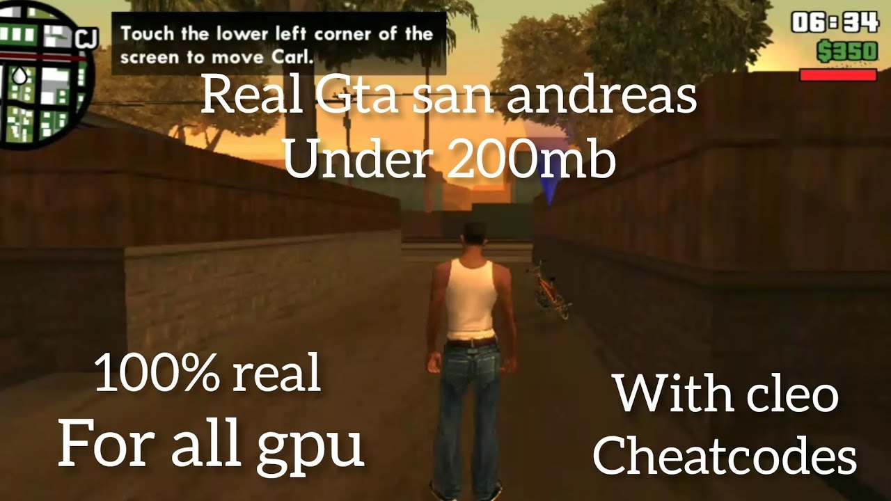 Gta san andreas under 200mb apk+data