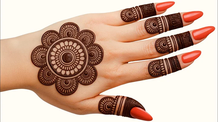 Karwa chauth mehndi design | Simple mehndi design back hand | mehndi designs easy | mehandi design