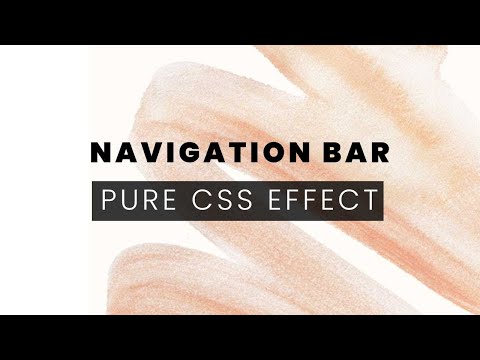Pure CSS Menu Hover Effect | CSS Animation