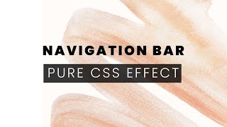 Pure CSS Menu Hover Effect | CSS Animation